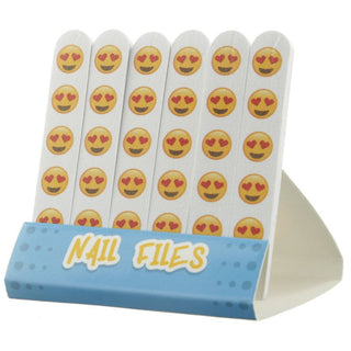 Emotive Emoji Matchbox Nail Files Emery Board Stocking Party Bag Filler ~ Design Vary