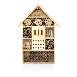 Extra Large Wooden Insect Hotel Wooden Insect House | Garden Bug Bee Hotel Nesting Habitat For Bees, Butterflies, Ladybirds | Bug House For Garden
