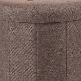 Fabric Pouffe Storage Footstool Round Storage Ottoman | Folding Footstool With Storage Ottoman Storage Box | Foot Stools Pouffe Pouffes For Living Room
