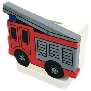 Fire Engine Money Box | Childrens Wooden Money Box | Piggy Bank, Saving Pot for Kids Room or Nursery Decor - Hand made in UK