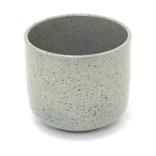 Green Speckle Glaze Ceramic Planter | Earthenware Plant Pot for Home & Garden