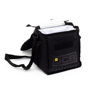 JCB Black Insulated Mens Lunch Bag | Adult Lunch Bag With Bottle Holder