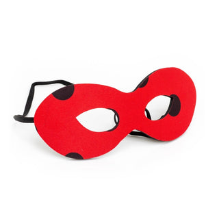 Ladybug Red & Black Fancy Dress Eye Mask | Ladybird Cosplay Costume Accessories