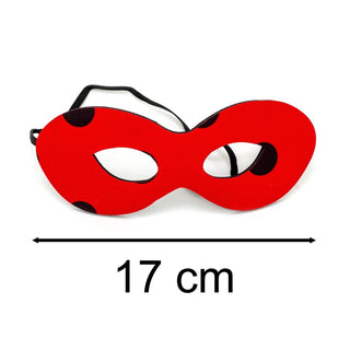 Ladybug Red & Black Fancy Dress Eye Mask | Ladybird Cosplay Costume Accessories