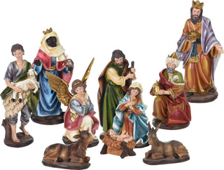 Large Traditional Deluxe Christmas Nativity Set Scene With 10 Detailed Figures