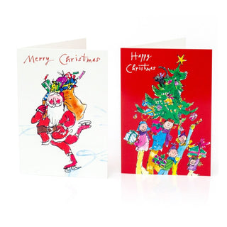 Pack Of 20 Quentin Blake Charity Christmas Cards Childline NSPCC Christmas Cards