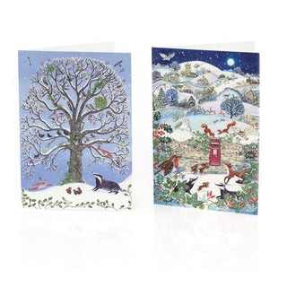 Pack Of 20 RSPB Charity Christmas Cards | Box of 20 Wildlife Christmas Cards