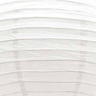 Pack Of White Paper Lantern Ceiling Lightshade | Ribbed Paper Lampshade - 40cm