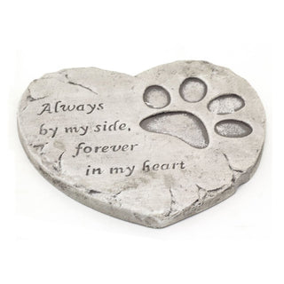 Pet Memorial Ornament | Heart Graveside Pet Memory Plaque Pet Remembrance Plaque
