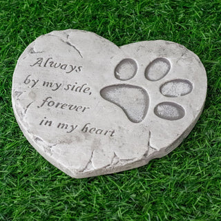 Pet Memorial Ornament | Heart Graveside Pet Memory Plaque Pet Remembrance Plaque