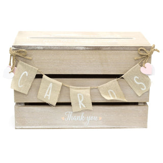 Shabby Chic Wedding Card Post Box | Wooden Wedding Guest Letter Box | Wedding Card Envelope Box