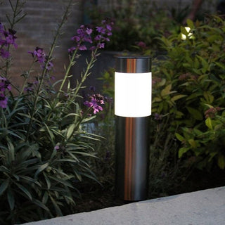 Silver LED Solar Powered Garden Stake Light | Decorative Outdoor Pathway Light