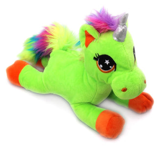 Snuggle Pals Plush Rainbow Unicorn Soft Toy ~ Green