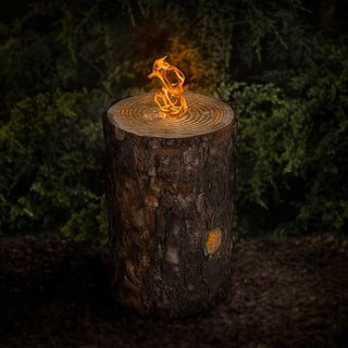 Swedish Torch With Citronella Fire Log Candle | Log Lantern Garden Log Candle Campfire Candle | Natural Wooden Fire Candle Swedish Fire Log Wood Burner Lantern