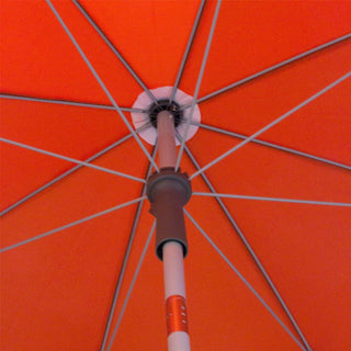 Terracotta Garden Parasol Beach Umbrella Sun Shade | Protective Tilting Beach Parasol | Holiday Travel Beach Umbrella