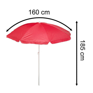 Tilting Beach Umbrella | UV 30 Protective Travel Beach Parasol Sunshade