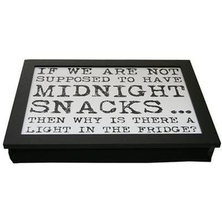 Vintage Quote Lap Tray ~ 43X32 Black Laptray With A Bean Bag Base