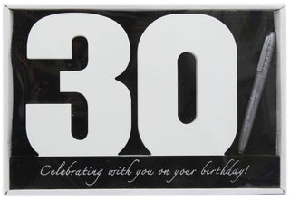 Wooden Birthday Signature Plaque ~ Happy 30Th Birthday Gift