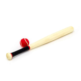 Wooden Rounders Bat & Ball | Softball Set Baseball Bat for Garden Games 24 Inch