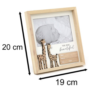 You Are Beautiful Wooden Freestanding 6x4 Baby Photo Frame for New Baby Memories